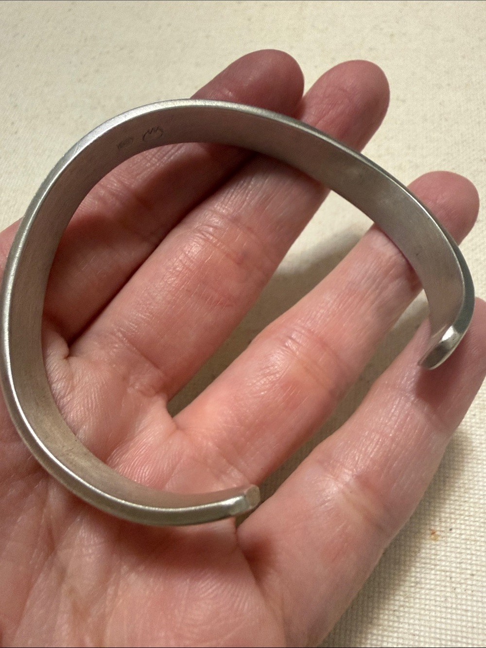 Sterling Silver 925 Cuff Bracelet - Picture 6 of 15